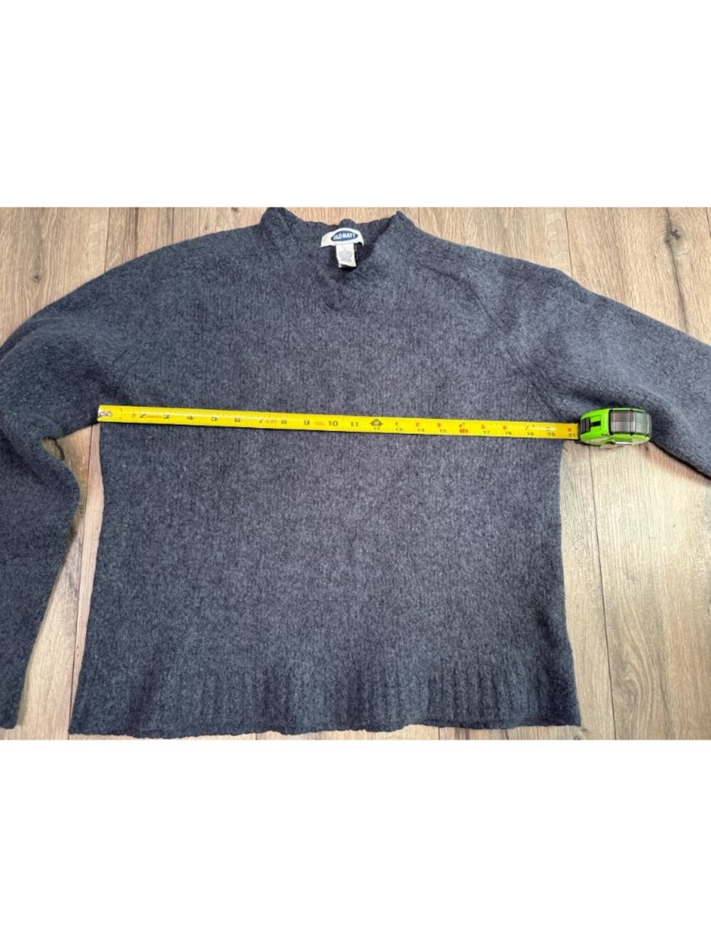 Old Navy Gray Wool-Blend Mock Neck Sweater Long Sleeve Womens L - Picture 4 of 6